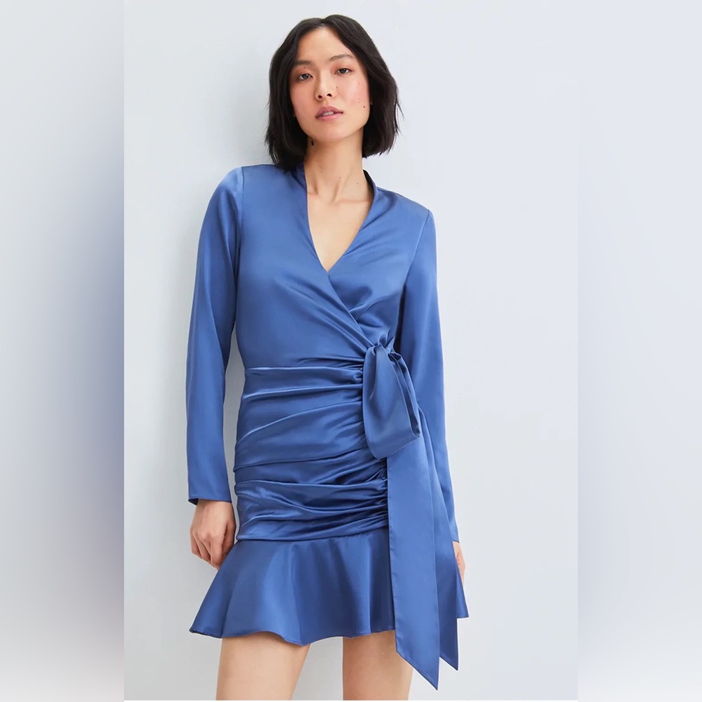 Veronica Beard NWT Size 12 Agatha Dress Steel Blue